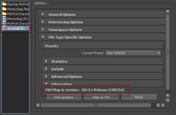 Export von FBX in 3D Tools