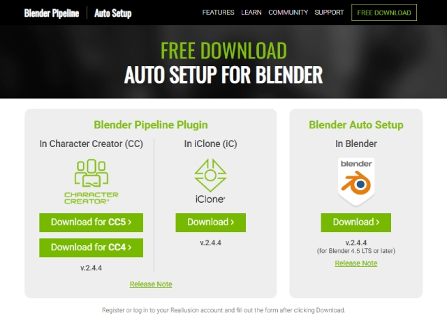Install Character Installing Character Creator & iClone Auto-setup for Blender