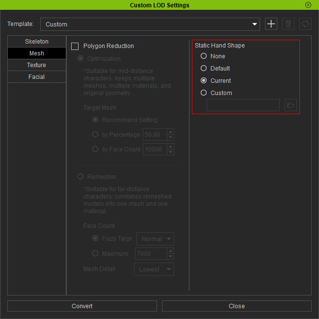 Example of Customizing Character Levels