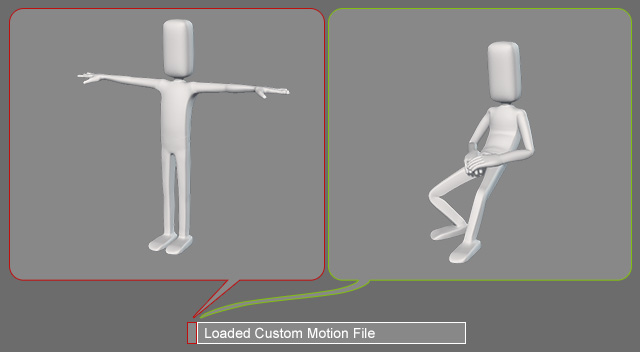 T-pose of Character for live streaming and offline animation