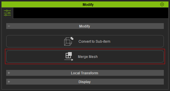 Mesh Merger Merging Meshes