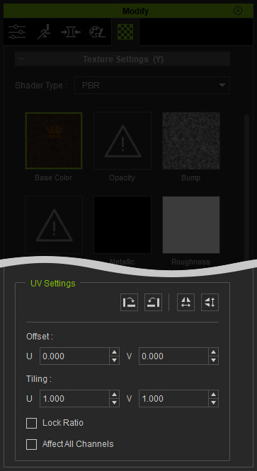 Synchronizing Texture UV Changes to All Channels