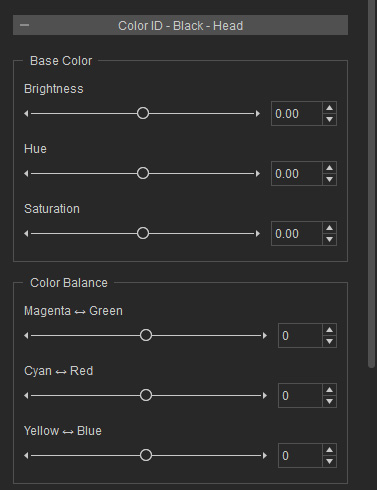Settings in Appearance Editor - Head