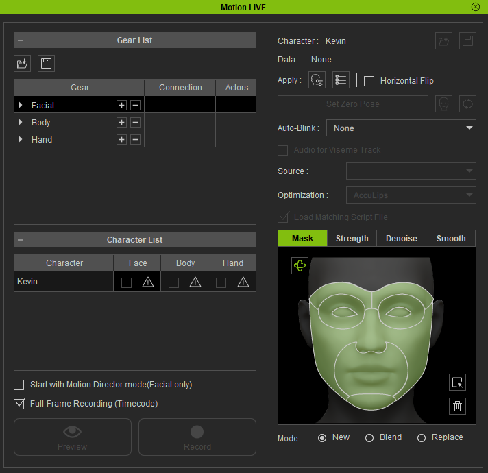 Denoising Facial Performances