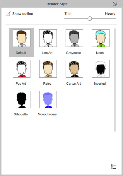 Rendered Comic Style Character Changing Character Render Style - Basic