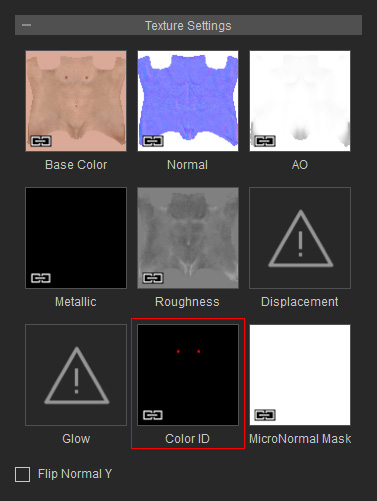 Skin Selector Geometry Settings in Appearance Editor - Head