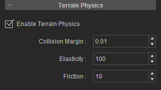 Physics Settings for Height Map Terrain