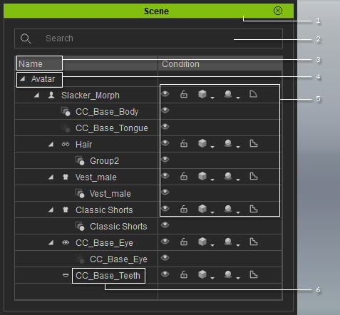 The Scene Manager for Morph Creator