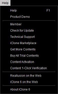 Main Menu - Help