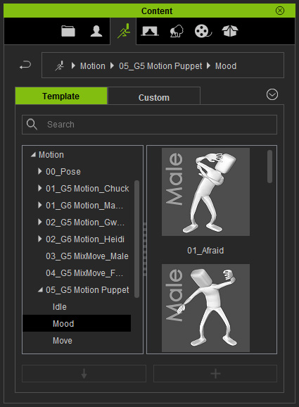 Puppet Panel Work Puppeteering with an Existing Motion or Pose