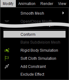 Conform Button How to Show or Hide Inner Meshes