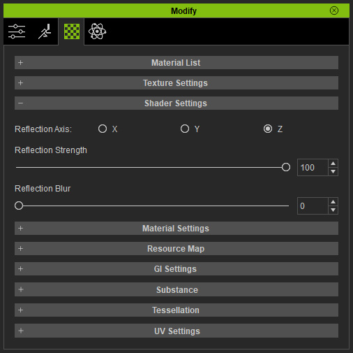 How to adjust mirror reflection parameters